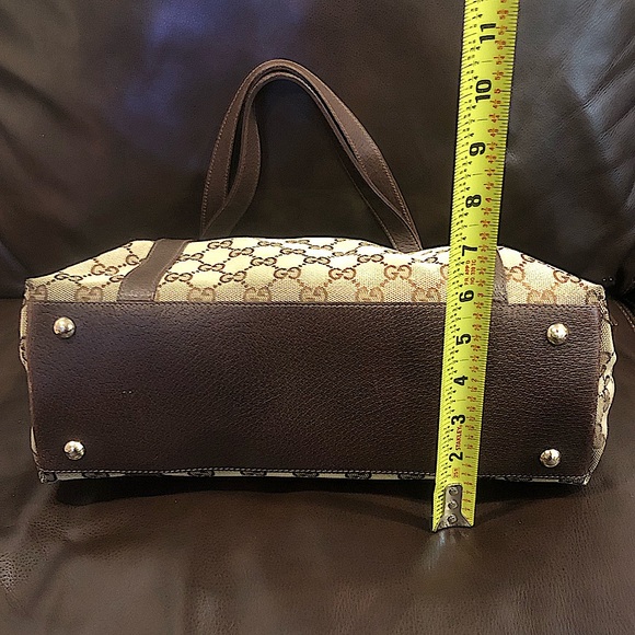 EUC Vintage Gucci GG Supreme Monogram Abbey Tote Handbag - Picture 16 of 17